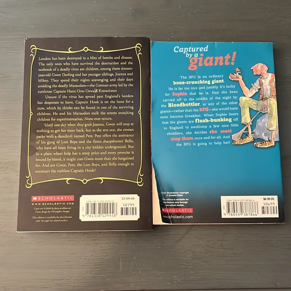 Lot of 2 Books Everland and The BFG Books Paperback EUC